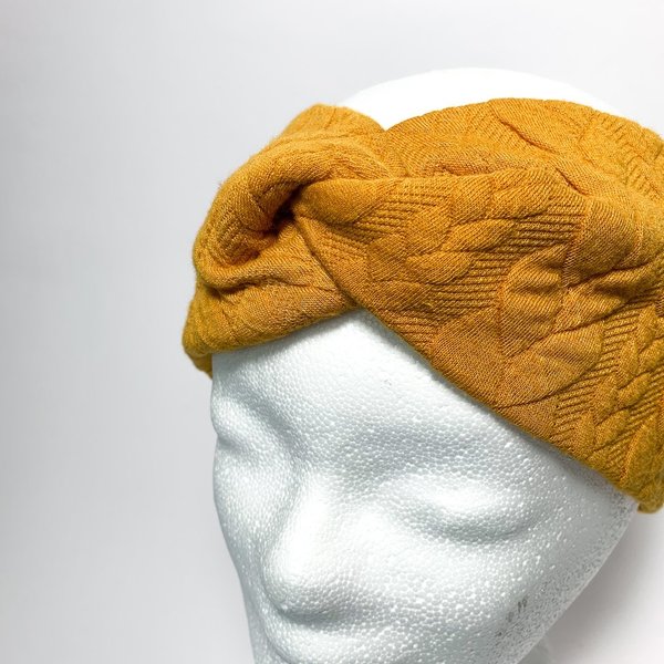 Stirnband - Mustard knit