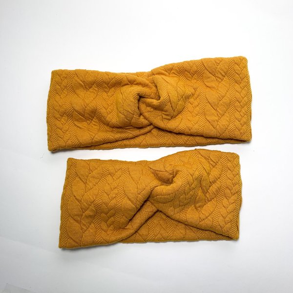 Stirnband - Mustard knit