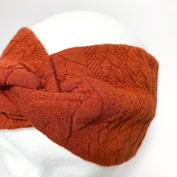 Stirnband - Rusty knit