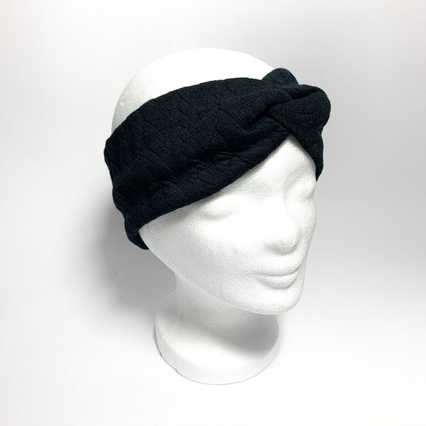 Stirnband - Black knit